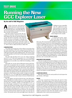Test Drive: Running the New GCC Explorer Laser
