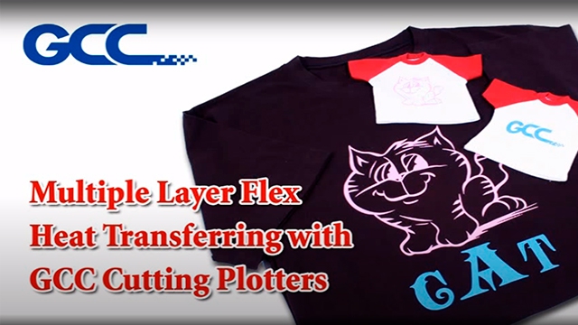 Multiple Layer Flex Heat Transferring with GCC Cutting Plotters