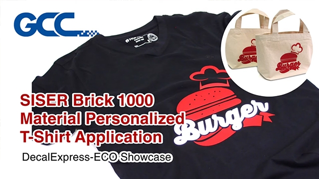 SISER Brick 1000 Material Personalized T-Shirt Application
