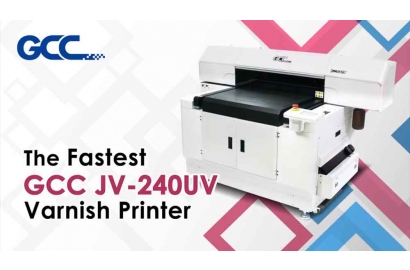 The Fastest GCC JV-240UV Varnish Printer
